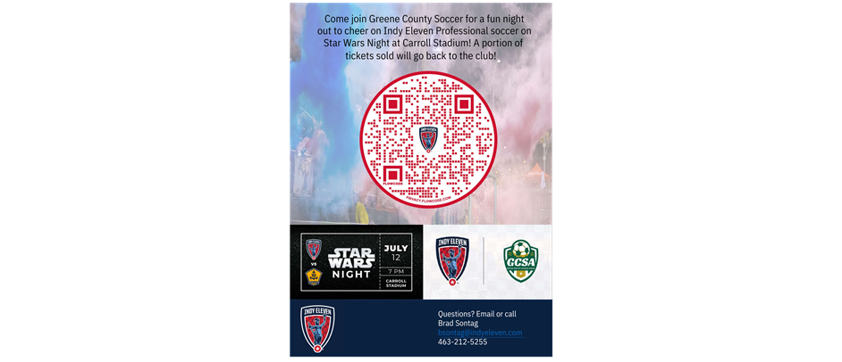 GCSA Night @ Indy Eleven Game - Click for Tickets!!